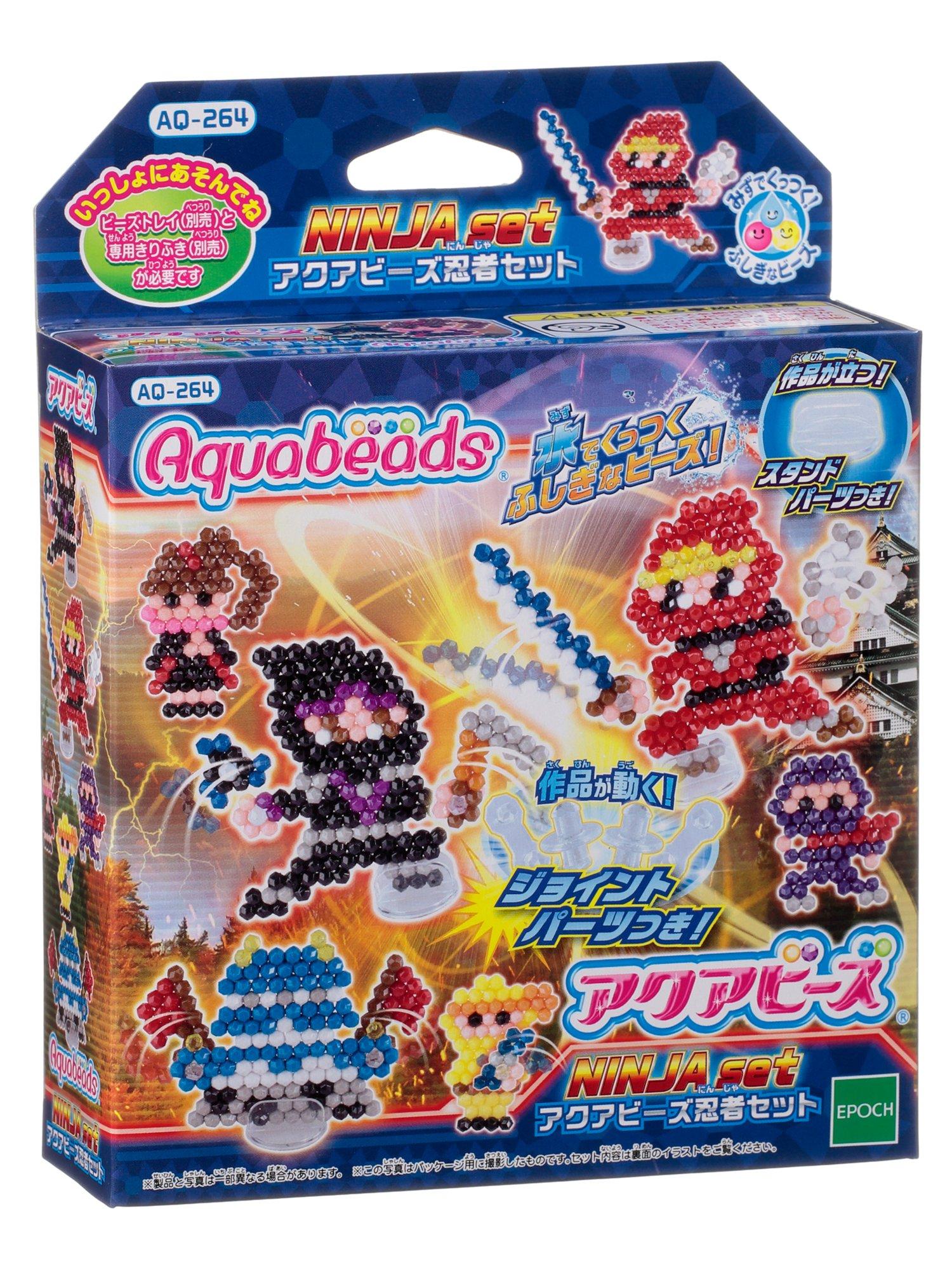 Набор Aquabeads Ниндзя ST Mark Возраст 6+ и Поделки EPOCH (Продано отдельно) AQ-264, Сертифицированный, Вверх, На водной основе, Игрушка, Aquabeads,