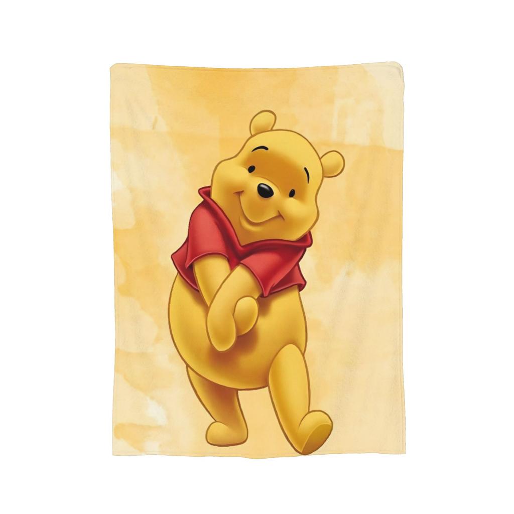 Bär Cartoon Winnie Puuh Decken Flanell Fantastisch Weiche Überwurfdecken für Bettwäsche Wohnzimmer Sommer,