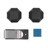 Aluminum Cue Chalk Holder Clip Octagon 2 Layers Silent Billiard Pool Cue Chalk Box Holder Billiard Accessories