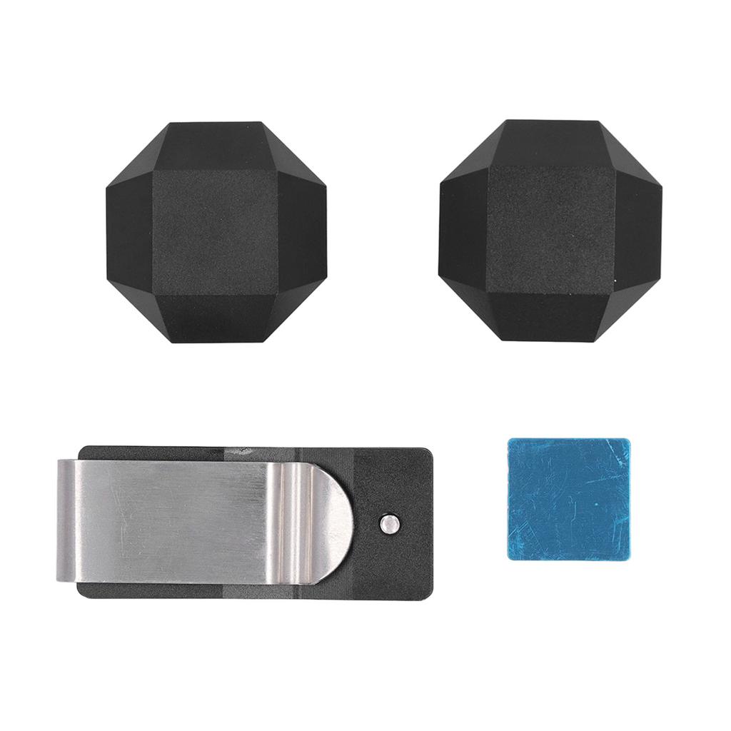 Aluminum Cue Chalk Holder Clip Octagon 2 Layers Silent Billiard Pool Cue Chalk Box Holder Billiard Accessories