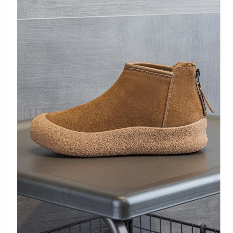 AIYUQI Snow Boots Women Large Size 2025 Winter Genuine Leather Women Short Shoes Thickened Warm Winter Boots Women