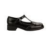 Sheepskin~ Brock engraved Mary Jane shoes T-band British small leather shoes women's platform