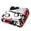 B-Bettys Boops Blanket  Super Warm Novelty Plush Throw Blanket For Bedroom Travel Office Flannel Bedspread Bed Cover