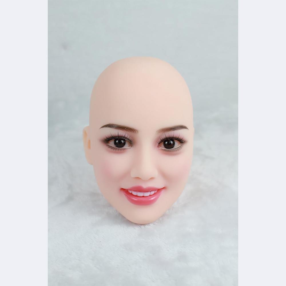 Tête de poupée sexuelle pour adultes, photo réaliste, faite à la main, modèle humain, tête en TPE, adaptée aux poupées sexuelles de 130 à 180 cm
