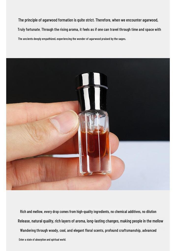 Nha Trang Agarwood Essential Oil: Undiluted, Long-lasting Natural Hainan Incense for Indoor Aromatherapy