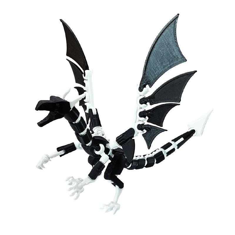 3D Printed Three Head Flying Dragon / Fire Dragon T13 Action Figures Multi-Jointed Movable Robot Nova 13 DIY Mannequin Toys