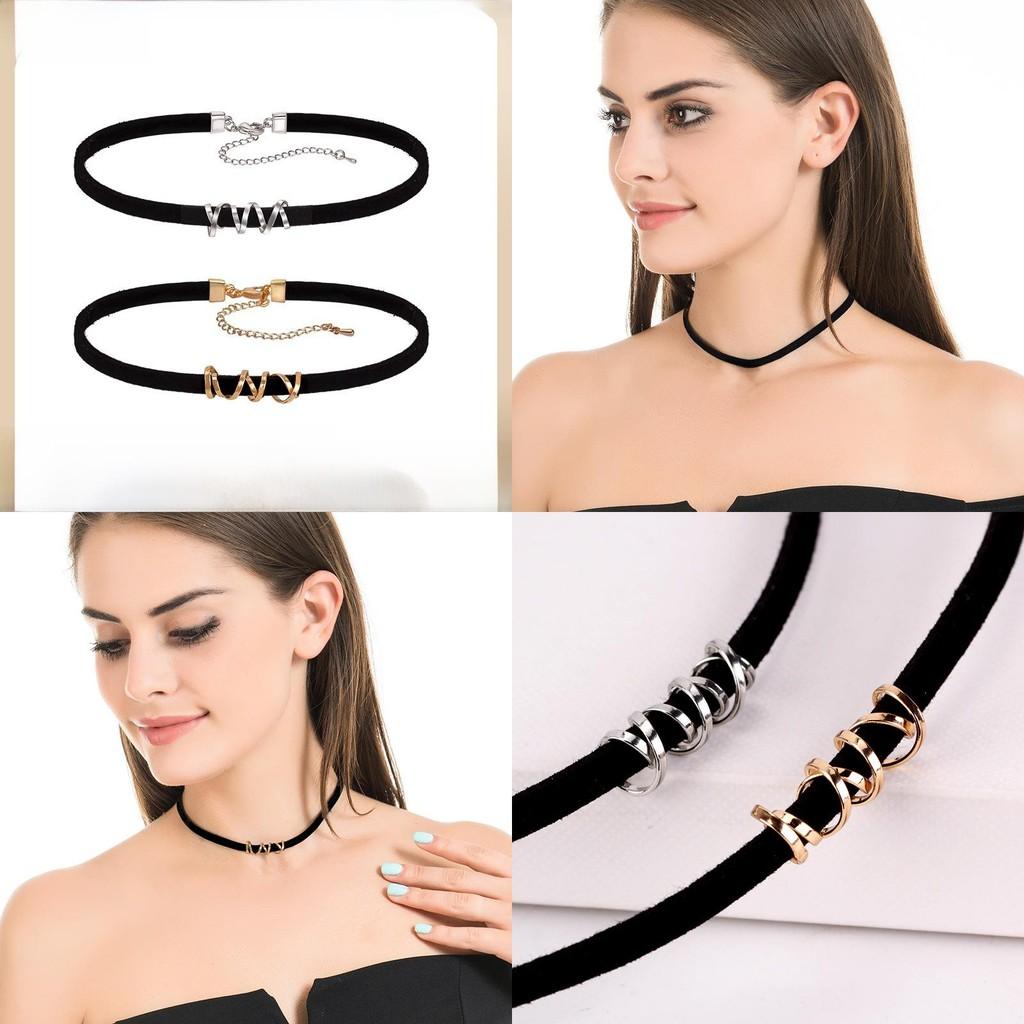 Neck Beautiful Womens Chain In Sleek Black Alloy Modern Choker Necklace For Wear Casual