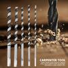 5pcs Hardened Alloy Steel Auger Drill Bit Set Hexagon Handle Drill Bit  Planting Hole Drilling