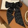 Large Size Long Ribbon Belt Tie Summer Hair Band Fashion Silk Scarves  For Women