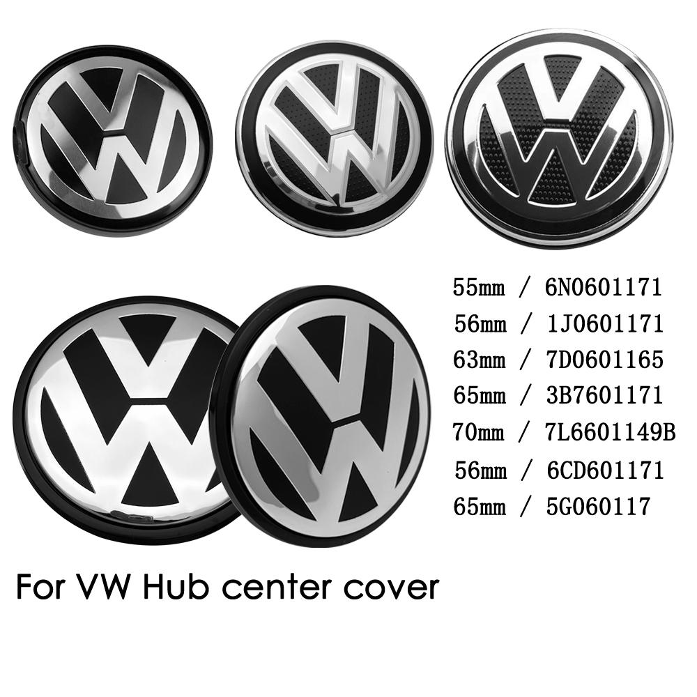 DIG1 60mm 4pcs Wheel Center Hub Caps 55mm 56mm 65mm 70mm Wheel Cover For VW Polo Golf 4 5 6 7 Touran CC Passat B5 B6 B7 Accessories