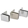 Self-closing Frameless Clamp Zinc Alloy Cabinet Door Hinge New Glass Door Hinge  Wardrobe Cupboard