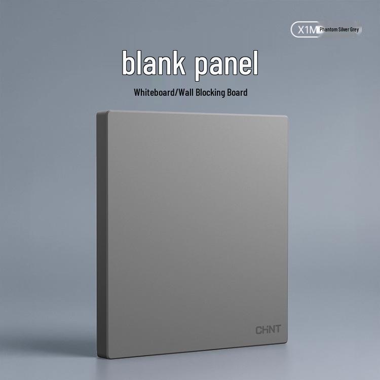 Chint 16A One-Gang 5-Hole Air Conditioner Wall Socket, Cream, Type 86, Phantom Silver Grey