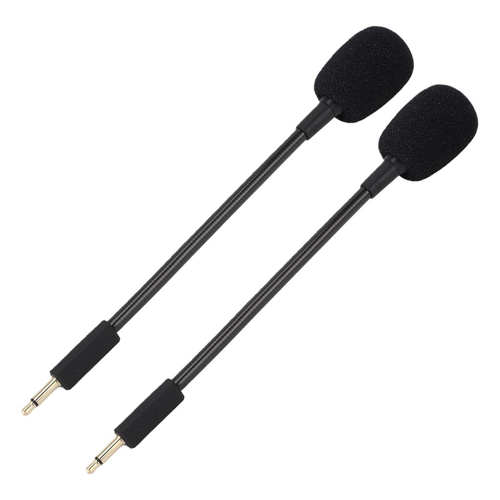 2PCS Mic Replacement for Kraken V3 Wired USB Gaming Headset Noise Cancelling Boom Microphone with 3.5mm Plug