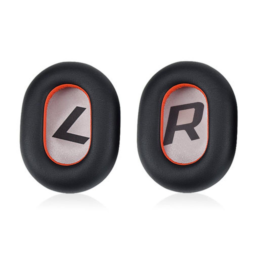 

One Pair Replacement Earpads Ear Pad Cushion for Plantronics BackBeat PRO 2 Over Ear Wireless Headphones Black/Red