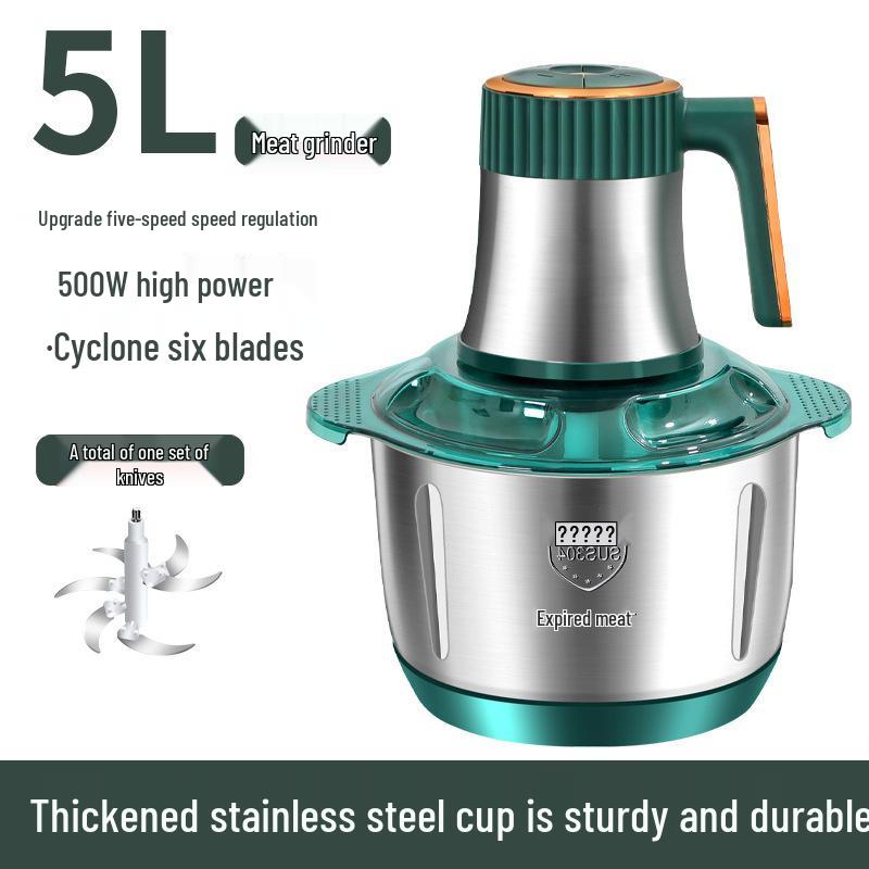 Stainless Steel Multi-Functional Meat & Food Grinder with Vegetable Cutter and High Power