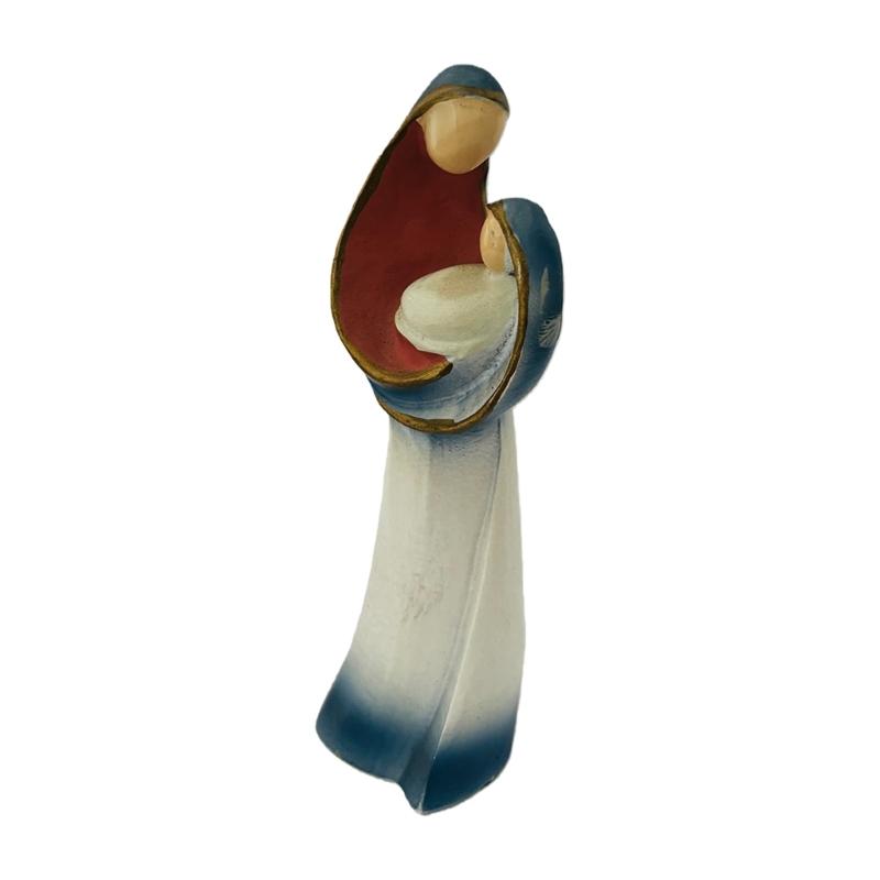 Christ Birth Ornament Gift Abstract Nativity Scene Holy Family Resins Figurines Statue Decoration Catholic Figures