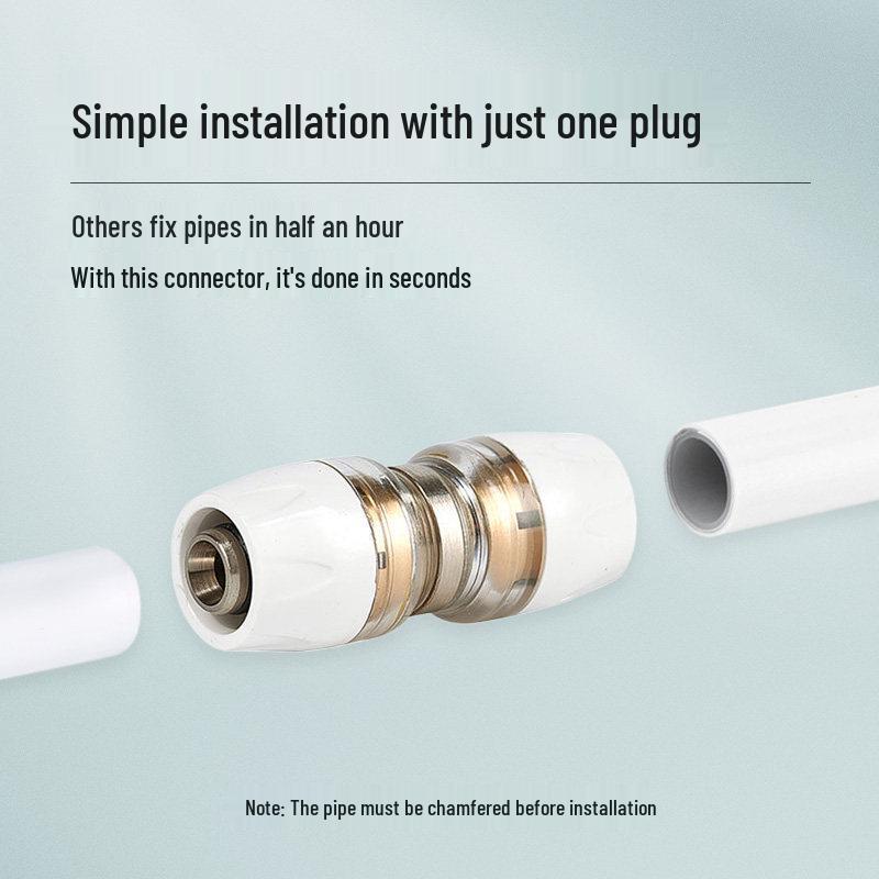 Aluminum-Plastic Pipe Joint Accessories for PERT Floor Heating 1216 & 2025 Quick-Connect Geothermal Pipe Repair