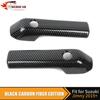 Carbon Fiber Inner Door Armrest Handle Panel Covers For Suzuki Jimny + 2door