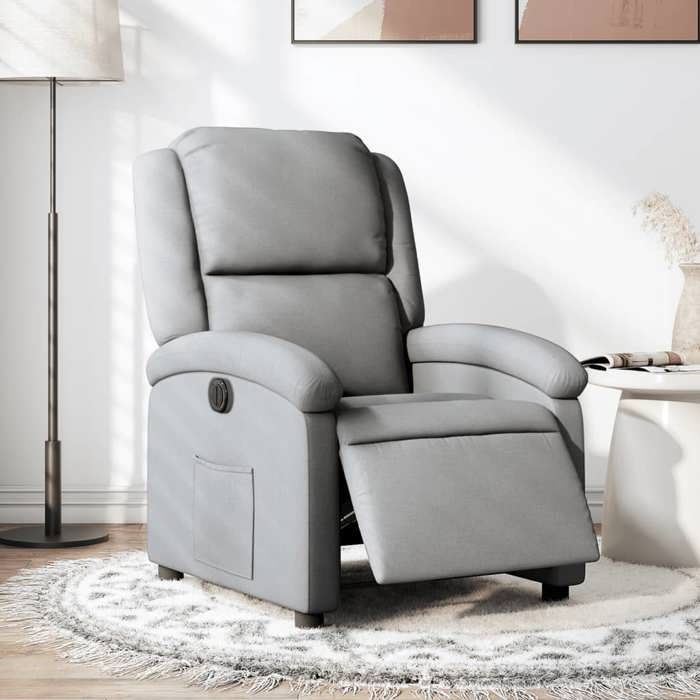 VidaXL Electric Recliner, Relaxation Chair with Adjustable Backrest and Footrest, Living Room Seat, Modern, 3204140