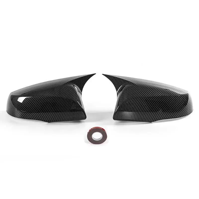 2PCS For Toyota Highlander Car Rearview Side Mirror Cover Wing Cap Exterior Door Housing Shell Trim Adhesive