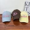 Baseball Cap Women Spring Summer Mesh Embroidered Sun Protection For Travel And Outdoors