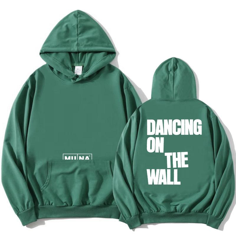 MUNA Dancing on The Wall Hoodies Long Sleeve Hooded Sweatshirt Unisex Streetwear Pop Band Design Pullovers Female Clothing