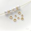 14K Gold-Filled Double Twisted Knot Ring Spacer Beads for DIY Jewelry