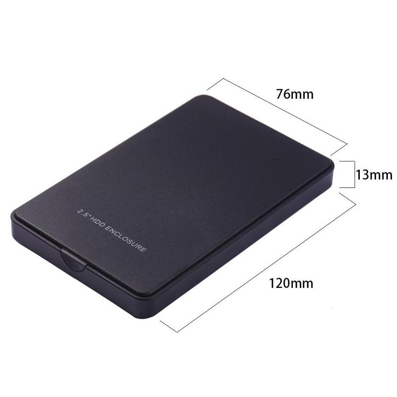 Drive Enclosures & Docks Usb 2.0 To 2.5 Inch Sata Hard Drive Enclosure Box Housing Cover 2Tb Black