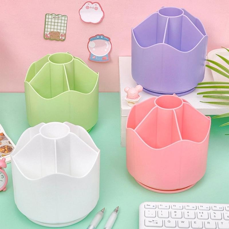 360-Degree Spinning Pencil Holder Rotating Pen Holder Desk Organizer for Office