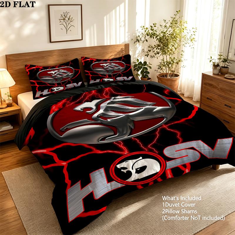 Holden Pattern Bedding Quilt Set Quilt Cover Pillowcase Home Birthday Gift(1 * duvet cover + 2 * pillowcase, without core)