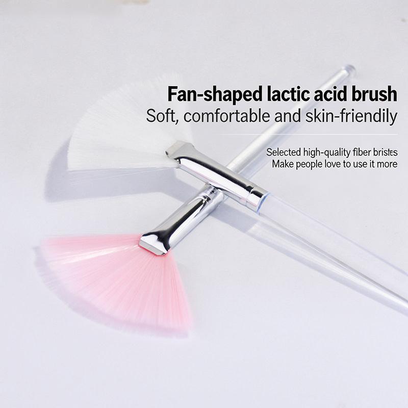 Pincel de Maquiagem em Forma de Leque Pincel para Máscara Facial Pincéis Aplicadores Macios Ferramenta de Beleza Facial Ferramenta Diy