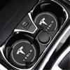 Sticker 2025 New Tesla 1/2PCS Car Coasters Rubber Water Cup Bottle Holder Anti-slip Pad For Tesla Model 3 Model S X Model Y