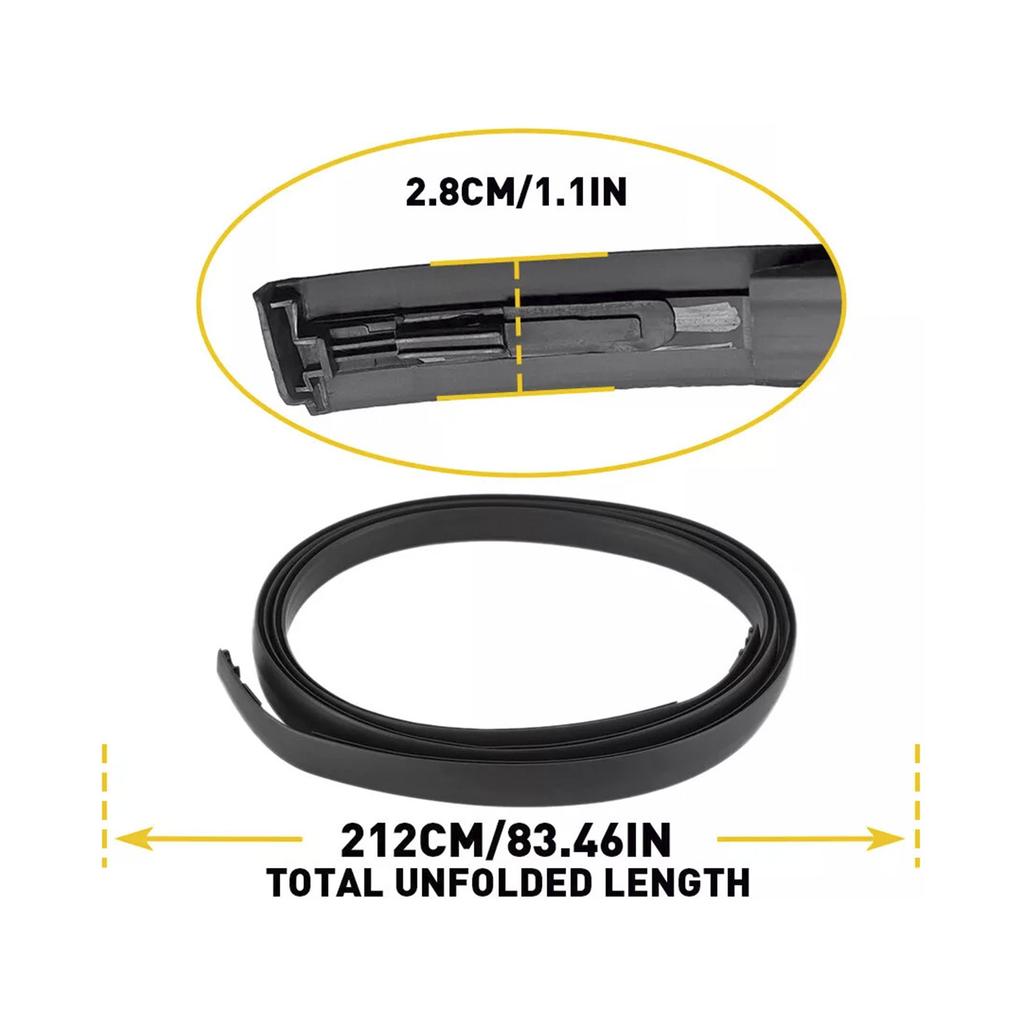 2PCS Roof Drip Molding Trim Center Rubber For  Scion xB 2008-2015