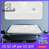 2026 Hot Car Sticker Car Windshield Sunshade Auto Interior Anti-sunburn Cloth Accessories For Peugeot 307 308 3008 207 208 4008