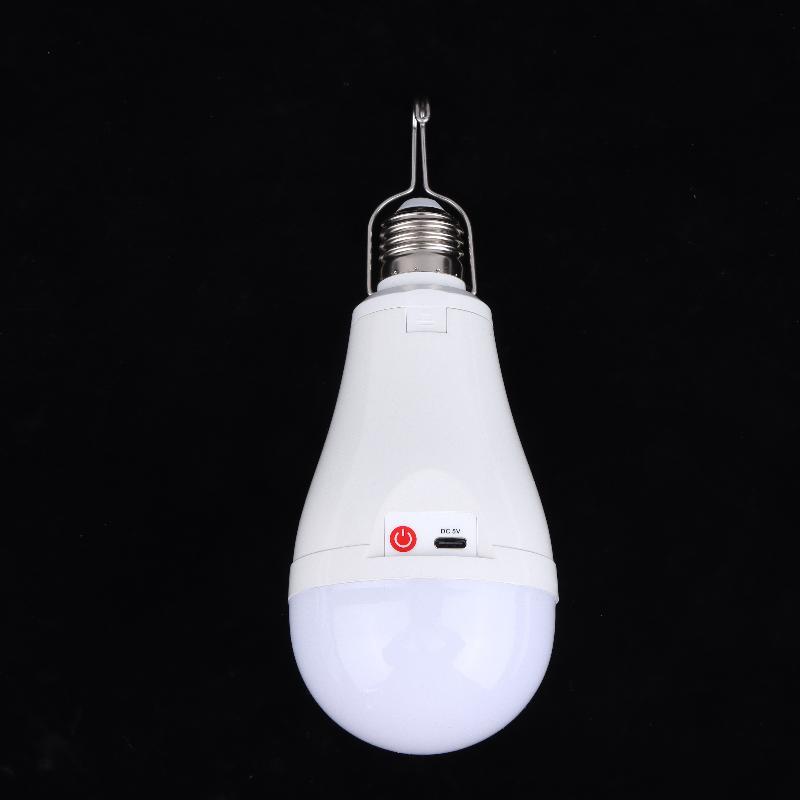 1 Set 15/20W Battery Powered E27 Led Light Bulbs With Hook For Emergency Light Usb Rechargeable Light Bulb