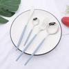 24Pcs Cute Colorful Cutlery Set Mirror Dinnenrware Set Stainless Steel Family Flatware Dinner Knife Fork Spoon Home Best Gift Festival Party