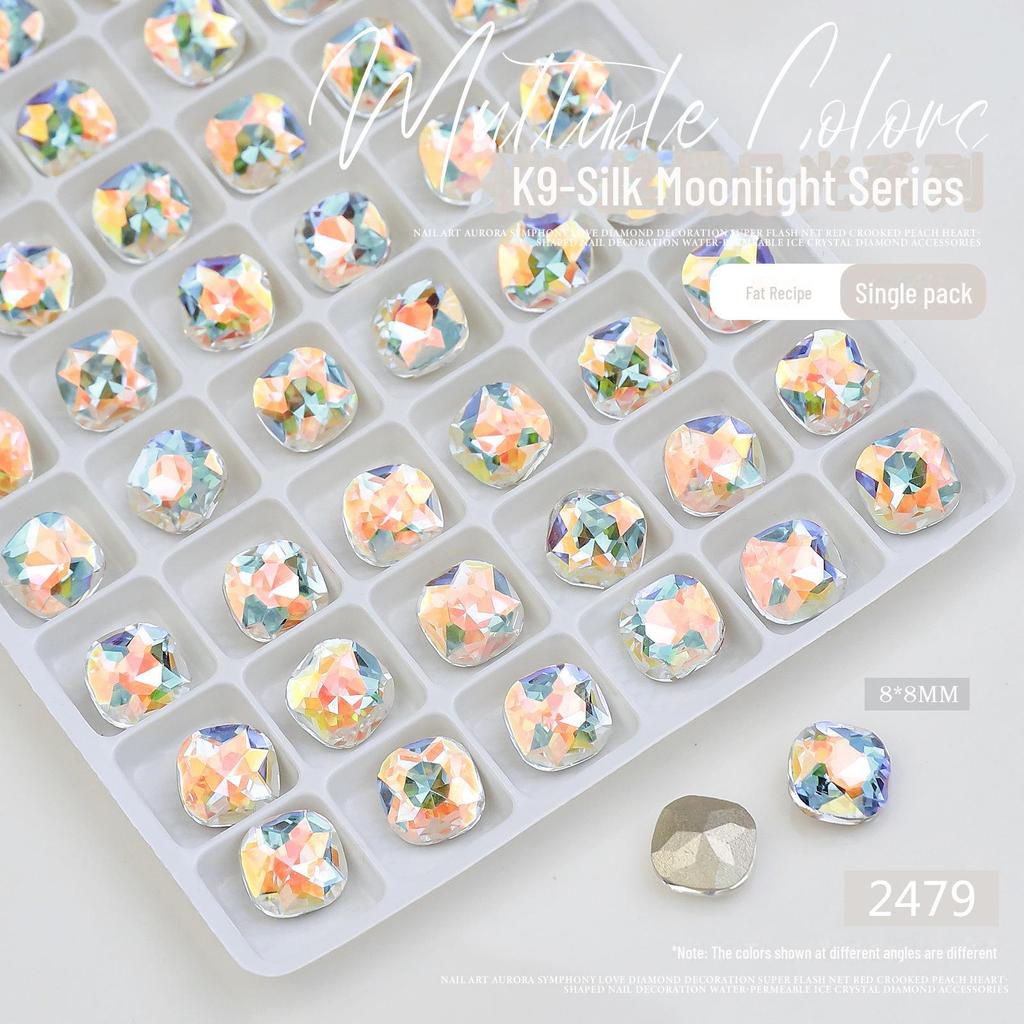 K9 Мигающее Белое Сердце-Бриллиант и Топор Украшение для Нейл-Арта