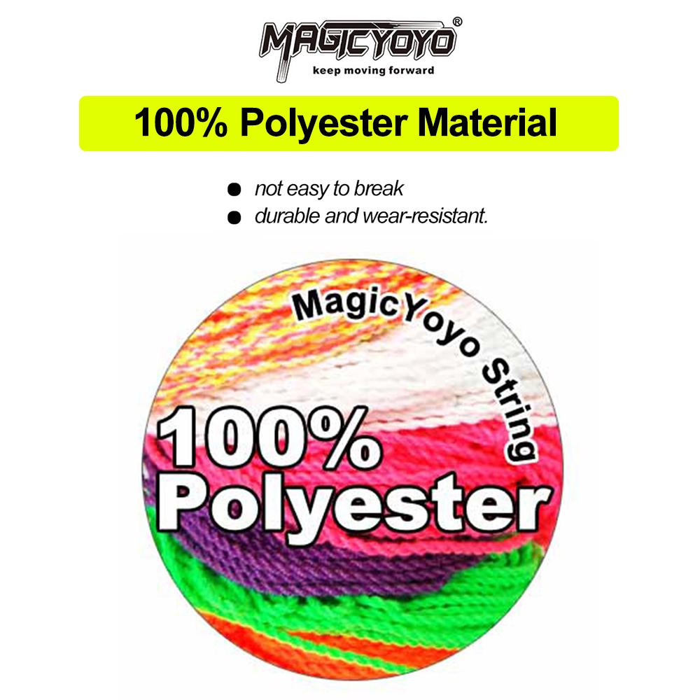 25 Stück Polyester-Yo-Yo-Saiten, Yo-Yo-Seil für reaktionsfähige, nicht reagierende Yo-Yo-Bälle