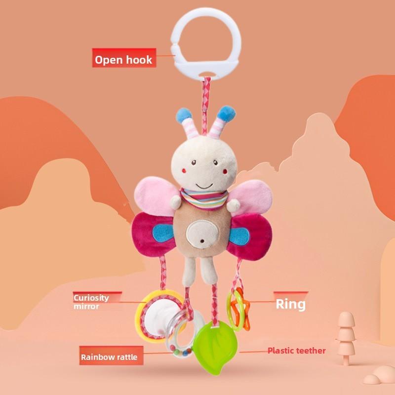 Baby Plush Baby Car Seat Toys With Hanging Animal Designs For Infants And Toddlers