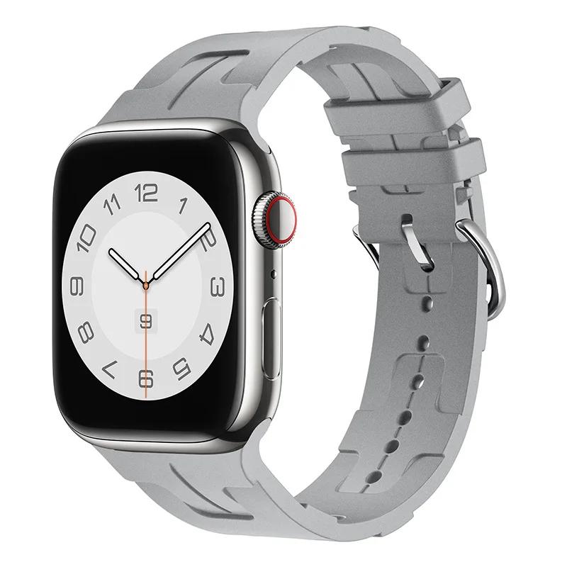 Silikonarmband für Apple Watch Band 46mm 42mm 45mm 41mm 49mm 44mm 40mm Weiches Armband iWatch Serie 10 Ultra 9 8 7 6 5 SE 4 Armband