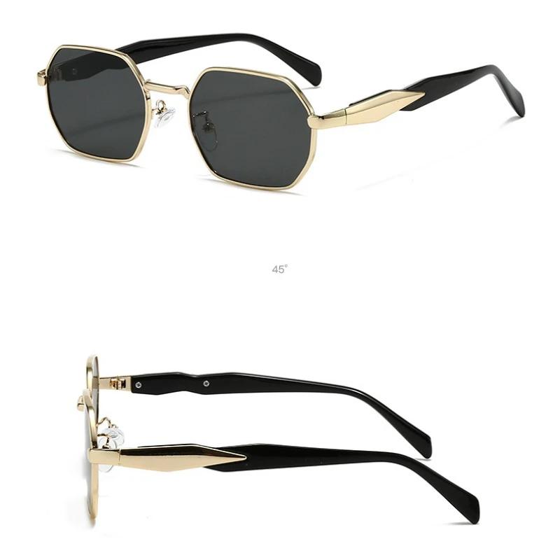 New Retro Sunglasses Women Men Fashion Polygonal Metal Frame Luxury Brand Designer UV400 Sun Glasses