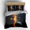 Cosmic Galaxy Planet Design Bedding Duvet Cover Set Duvet Cover Pillowcases  (1*Duvet Cover 2*Pillowcases, without duvet insert)