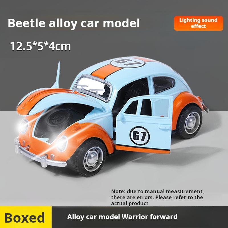 1:36 Alloy Classic Car Model Sound And Light Childrens Toy Car Ornaments Pull-Back Car Model Boy Toy Die-Cast Educational Toy