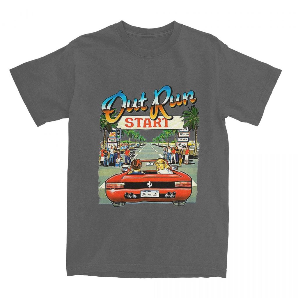 Herren Damen Out Run Videospiel Shirt Bekleidung Lustig 100% Baumwolle 80er Gaming T-Shirt Top Tee Kleidung Neuankömmling