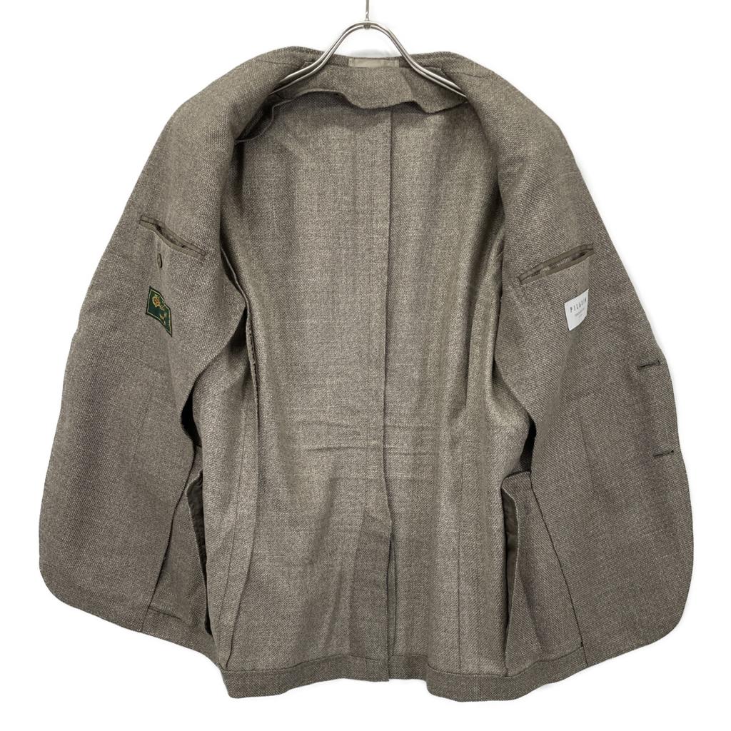 TOMORROWLAND PILGRIM 61-07-21-07103 Loro Piana Wool Silk Linen Basket Cloth Single Size 2B Jacket 46 beigeUsed