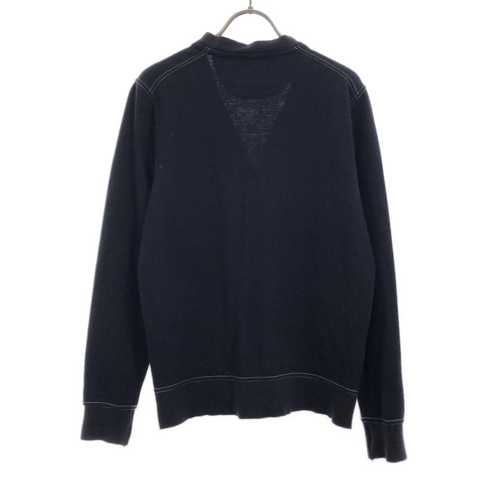 Psycho Bunny Wyprodukowany w Japonii Mieszanka wełny haft Długi rękaw dzianinowy kardigan Męski Używany