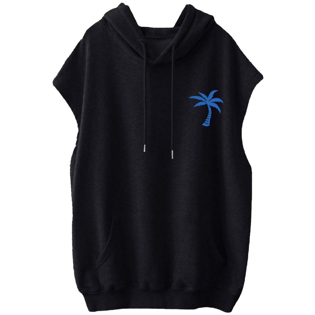 Women's Summer Hooded Sleeveless Tee Shirts  Hoodie Tunic Tops  Casual Loose Tunic Sweatshirts