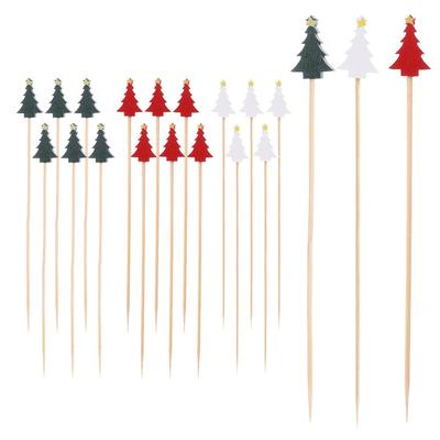 20X Christmas Toothpicks Skewers Picks For Snacks Canapés 12 Cm