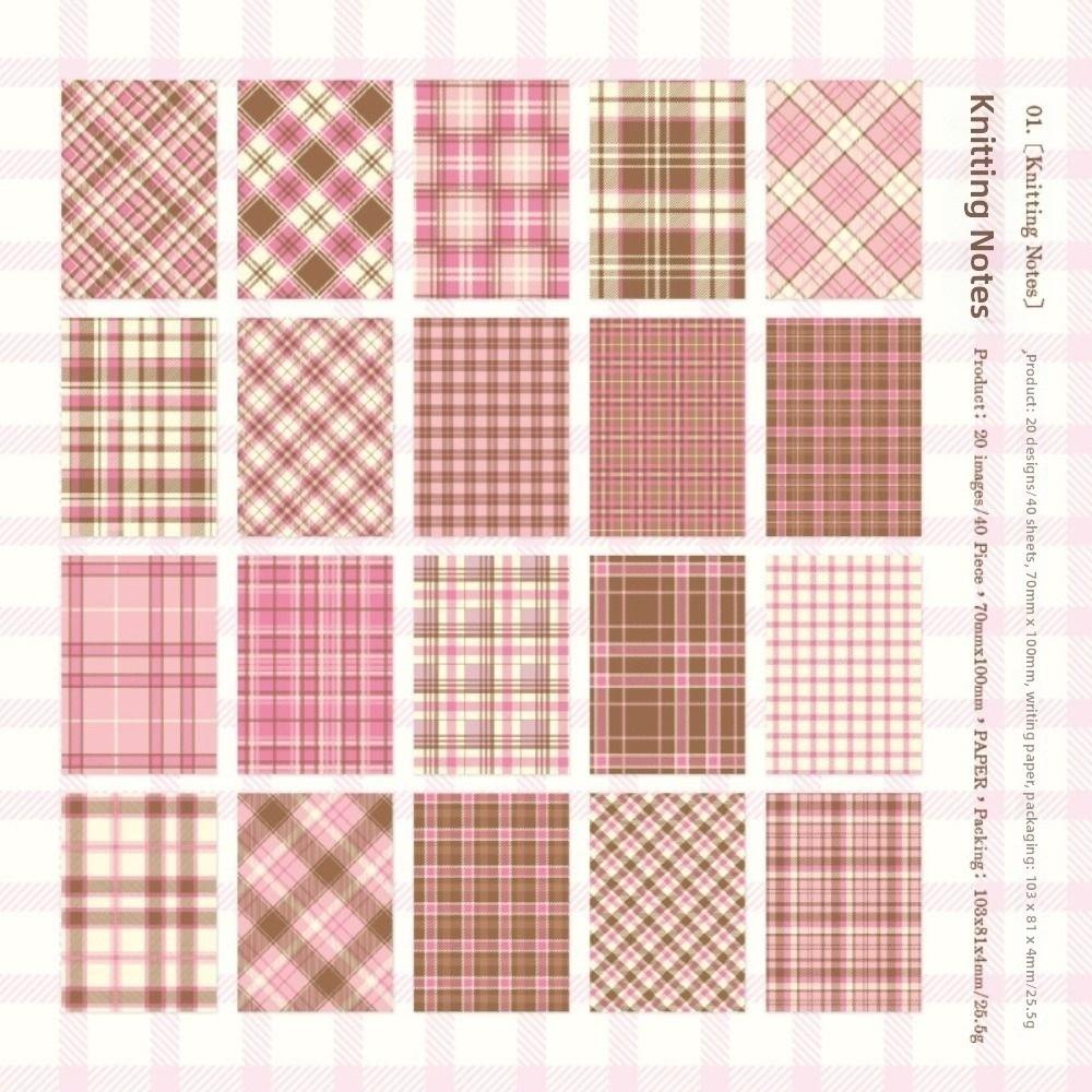 40pcs/pack DIY Journaling Material Paper Aesthetic Pastel Vintage Base Paper