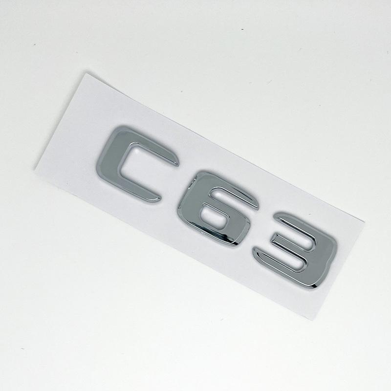 3D čierne písmená C63S V8 BITURBO znak nálepka hviezda na zadnú časť auta kufor emblém AMG pre Mercedes Benz AMG W205 C205 príslušenstvo